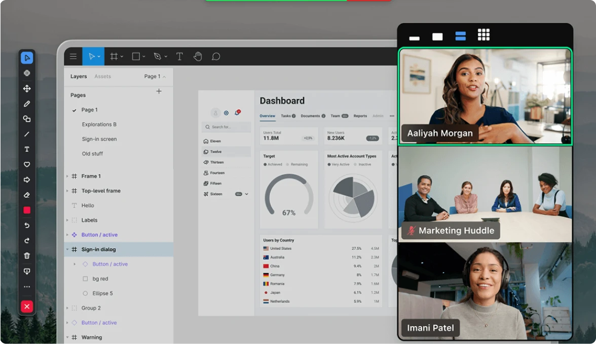 Screenshot of Zoom Collaboration Web App