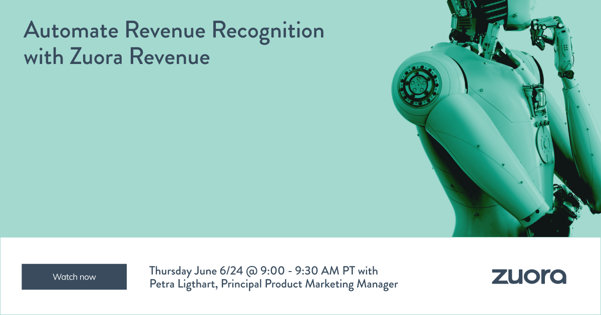 Live Demo Automate Revenue Recognition With Zuora Revenue Zuora