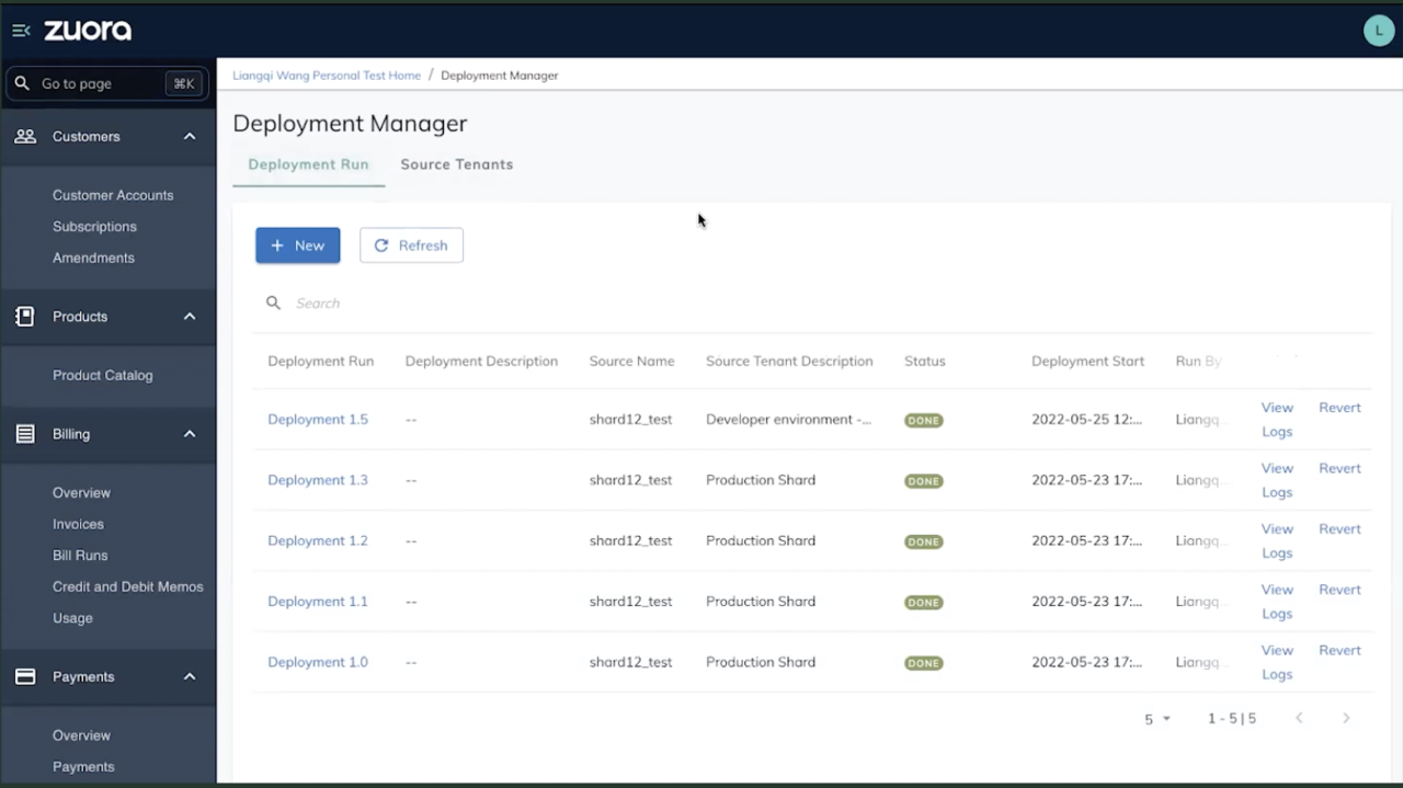 Example of Deployment Manager
