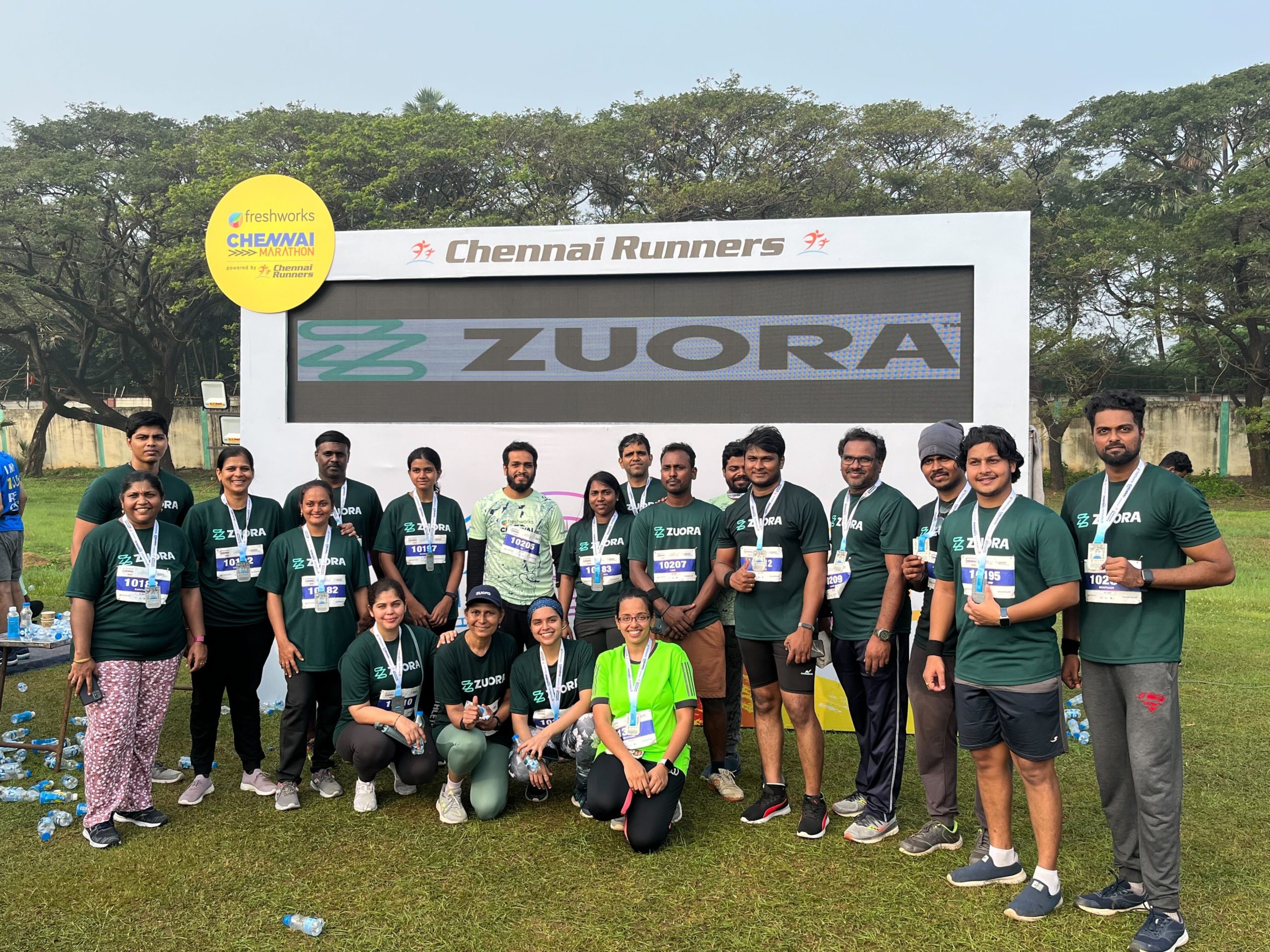 Zuora’s Chennai Marathon team runs on team spirit and service