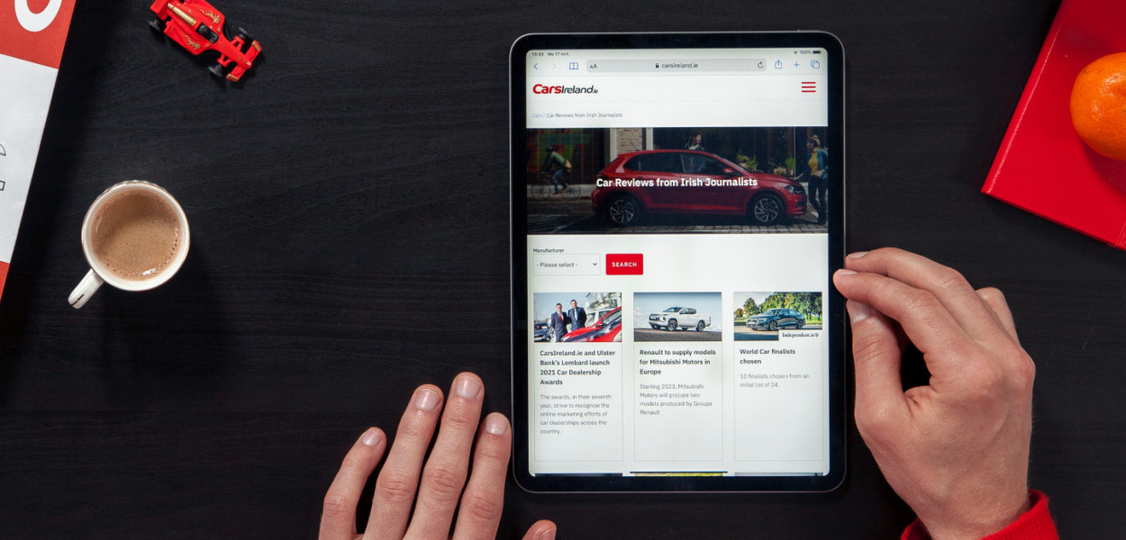 Photo of someone reading on an iPad