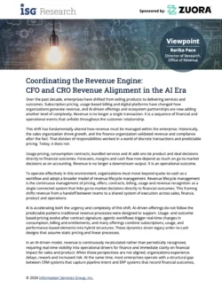 Coordinating the Revenue Engine: CFO and CRO Revenue Alignment in the AI Era